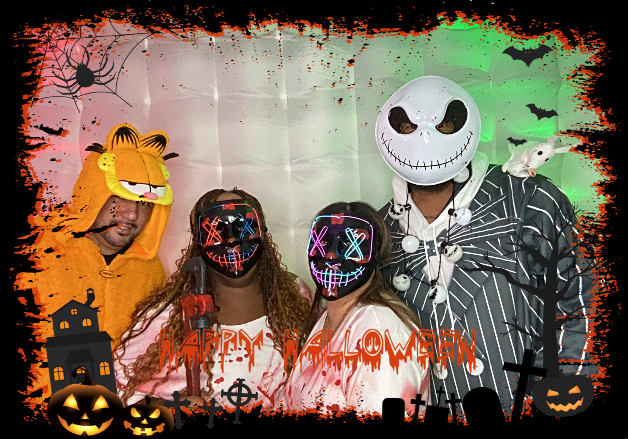 Halloween costume photo booth